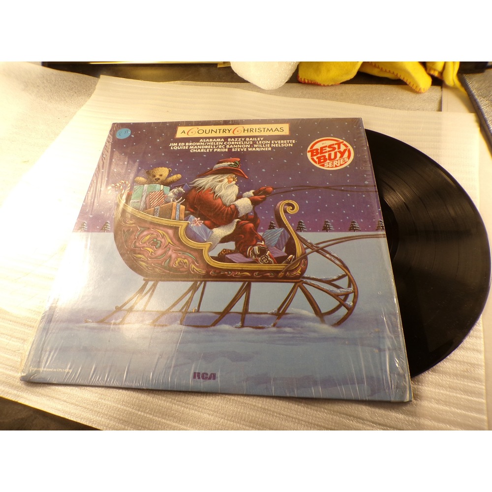 A Country Christmas Various Artists Vinyl LP Alabama Willie Nelson RCA AYL1-4812
